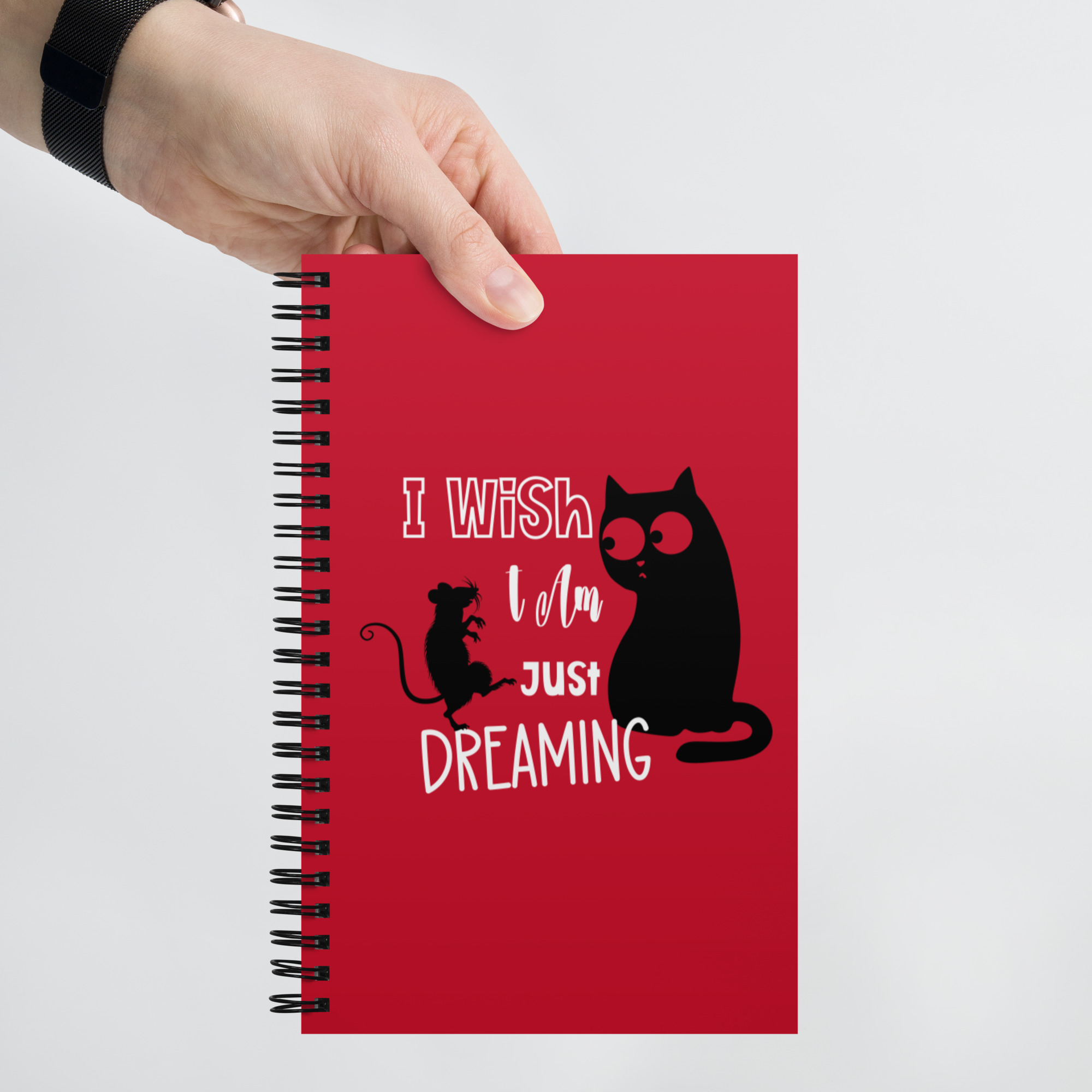 Black cat Spiral notebook