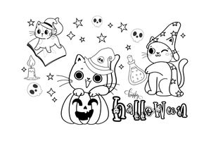 Halloween coloring page