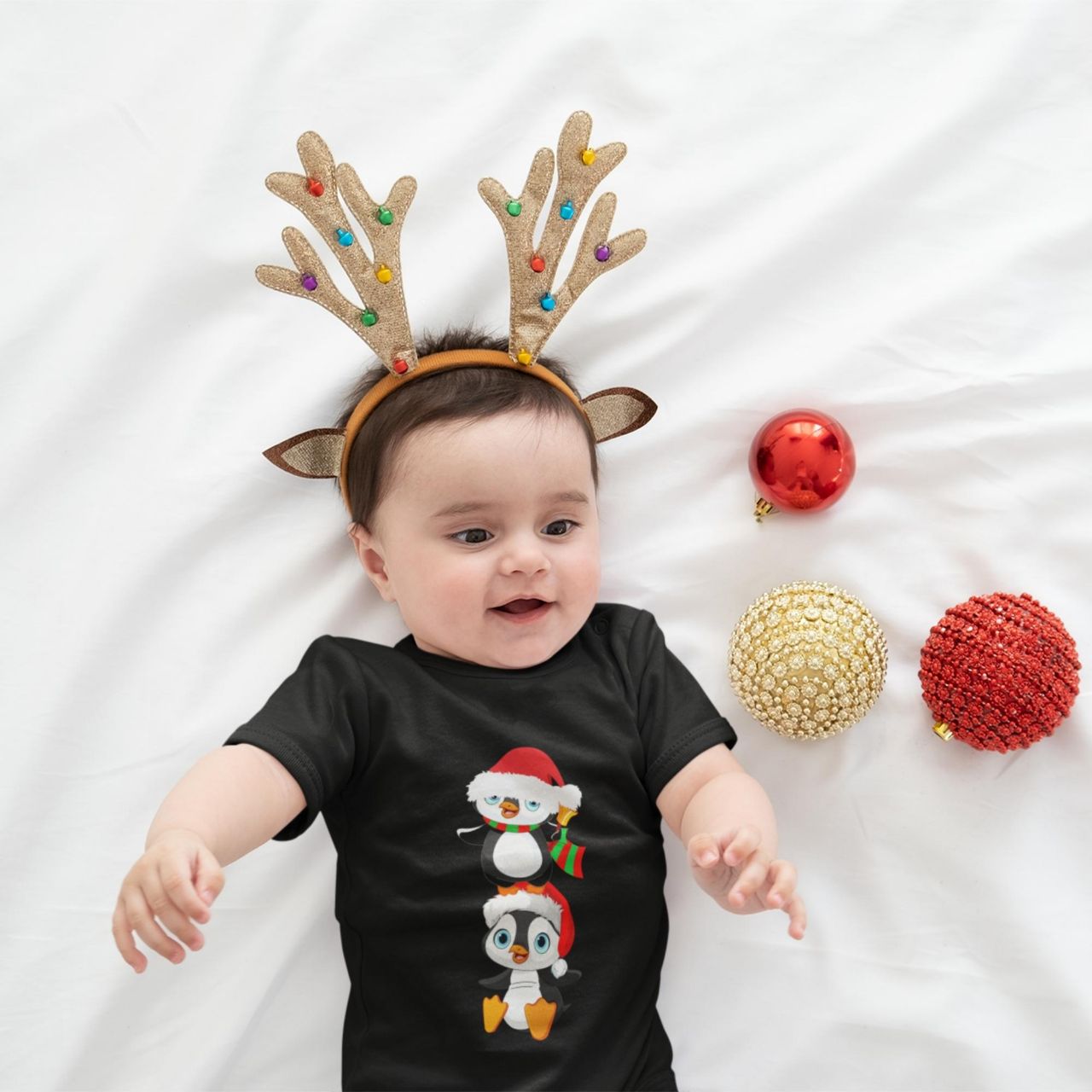 Christmas Classic Baby Short Sleeve Onesies