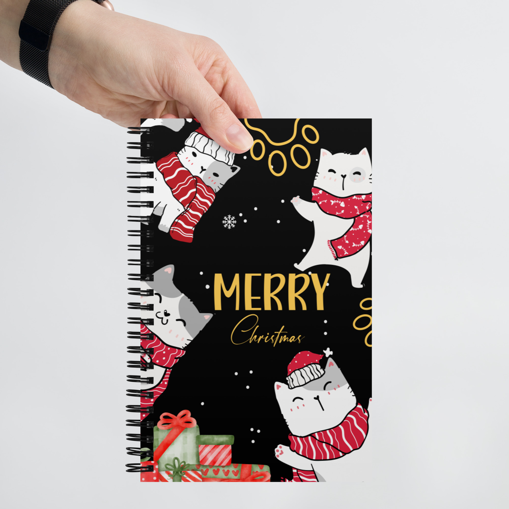 Spiral notebook for Christmas