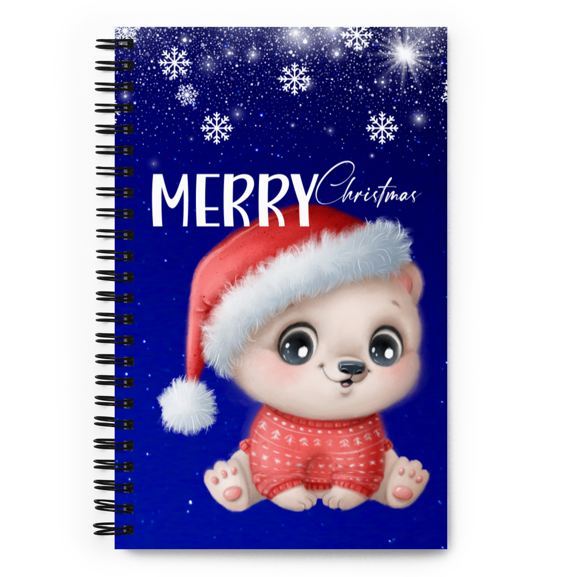 Christmas Spiral notebook for kids