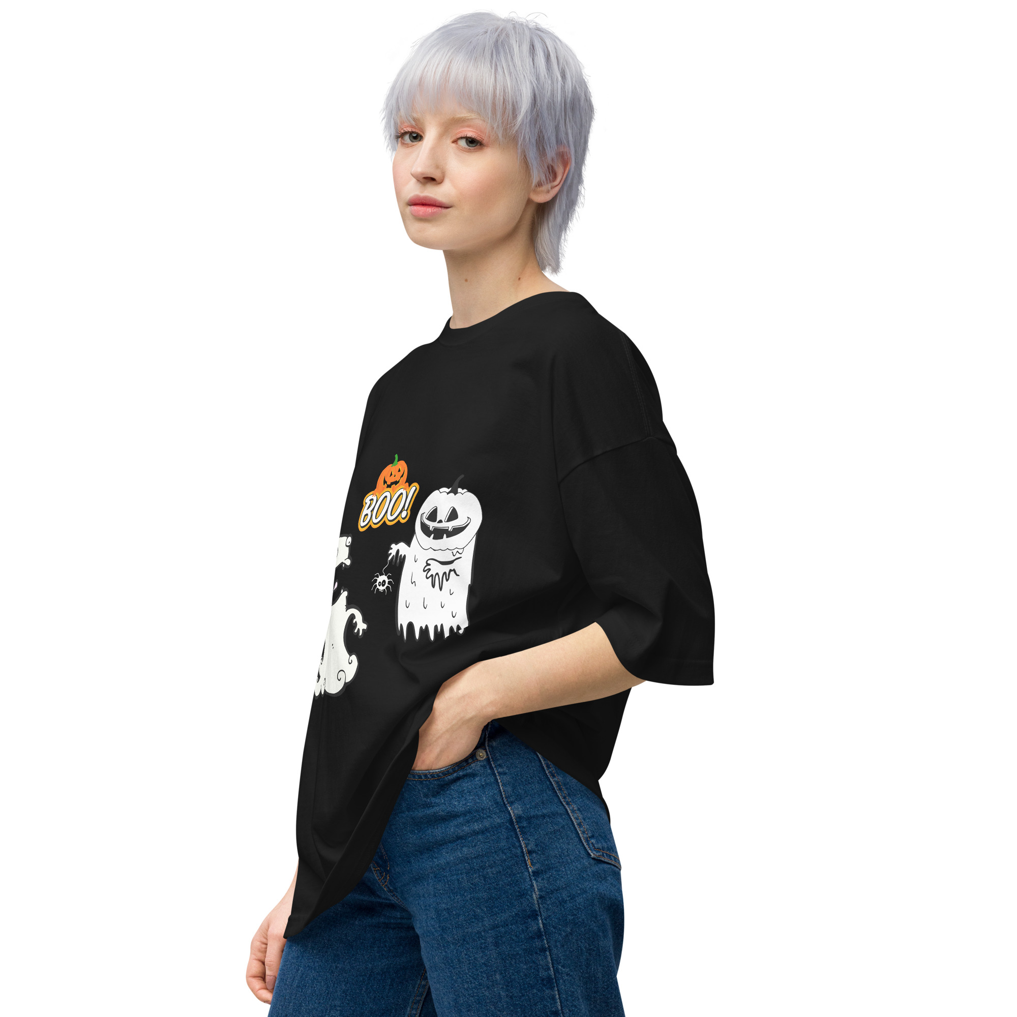 Funny Halloween Unisex oversized t-shirt Note this product is exclusively for Japan, South Korea, Hong Kong, Thailand. - Image 5