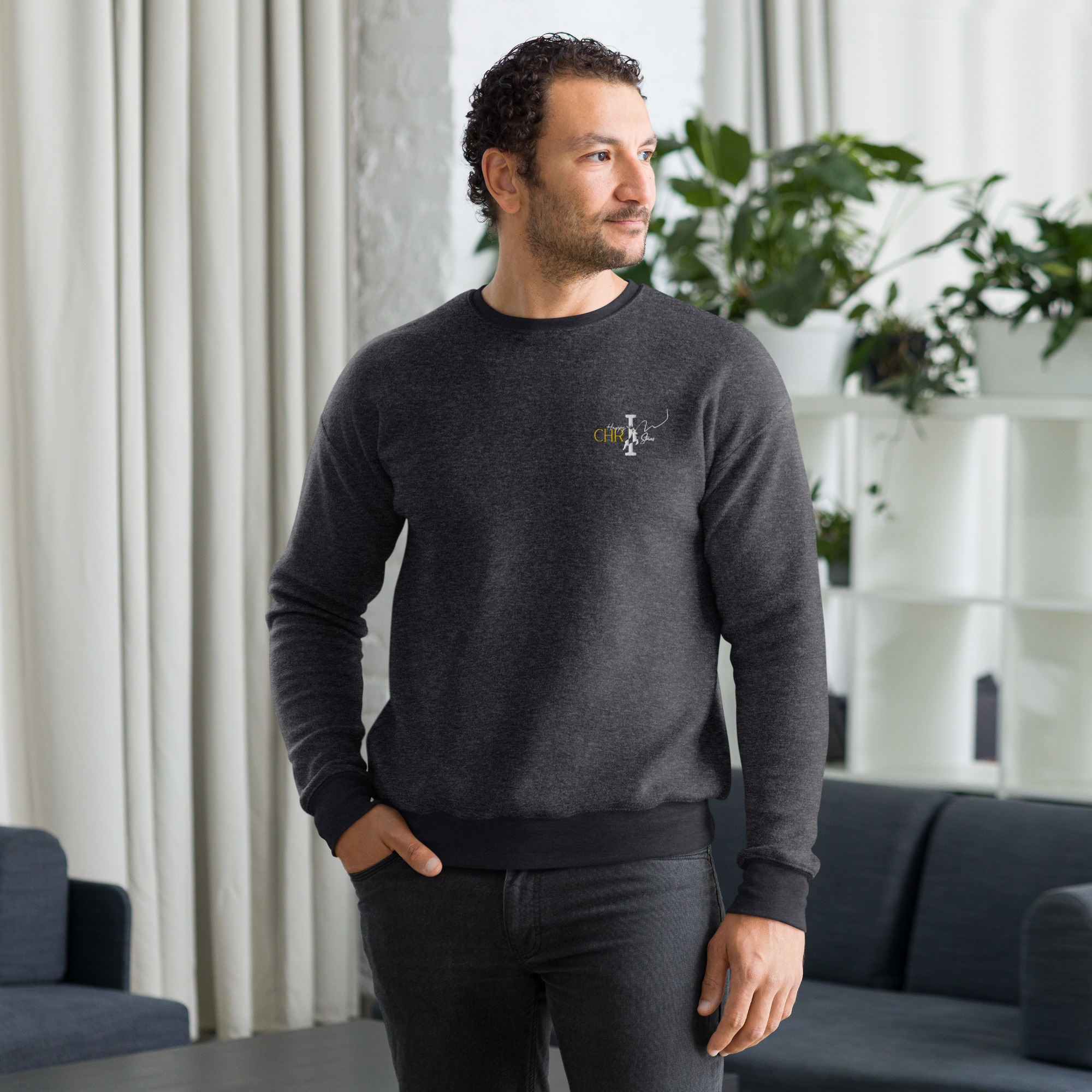 Unisex sueded fleece sweatshirt - Image 6