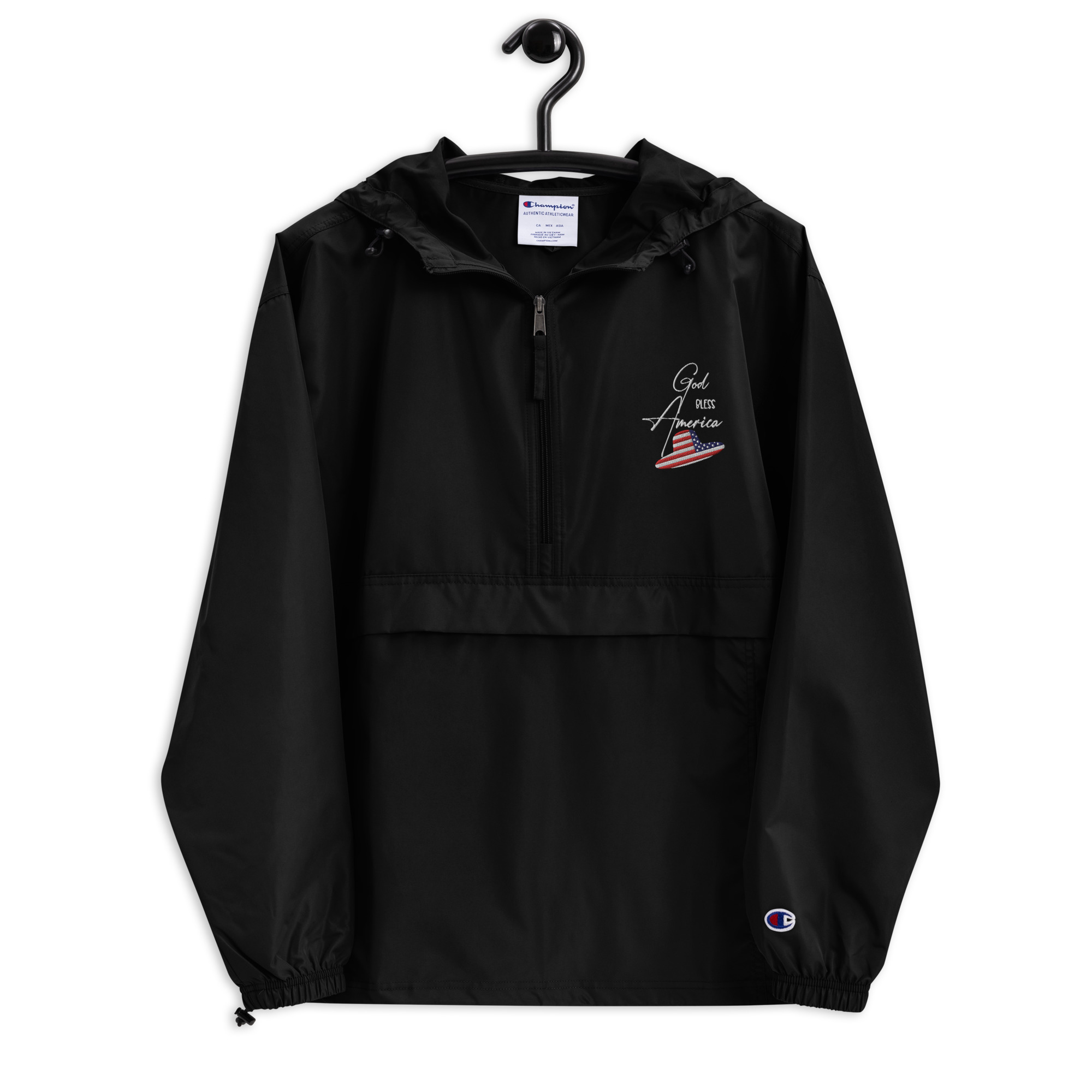 Embroidered Champion Packable Jacket - Image 3