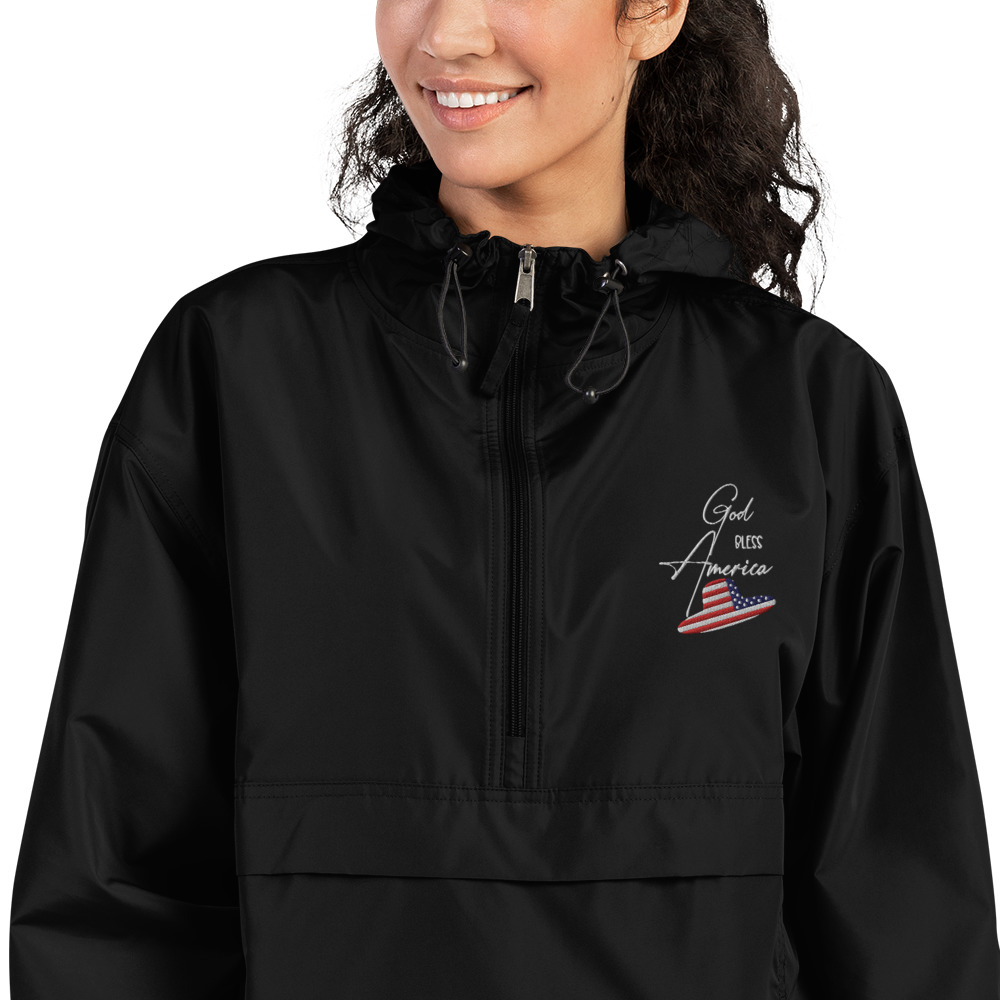Embroidered Champion Packable Jacket - Image 6