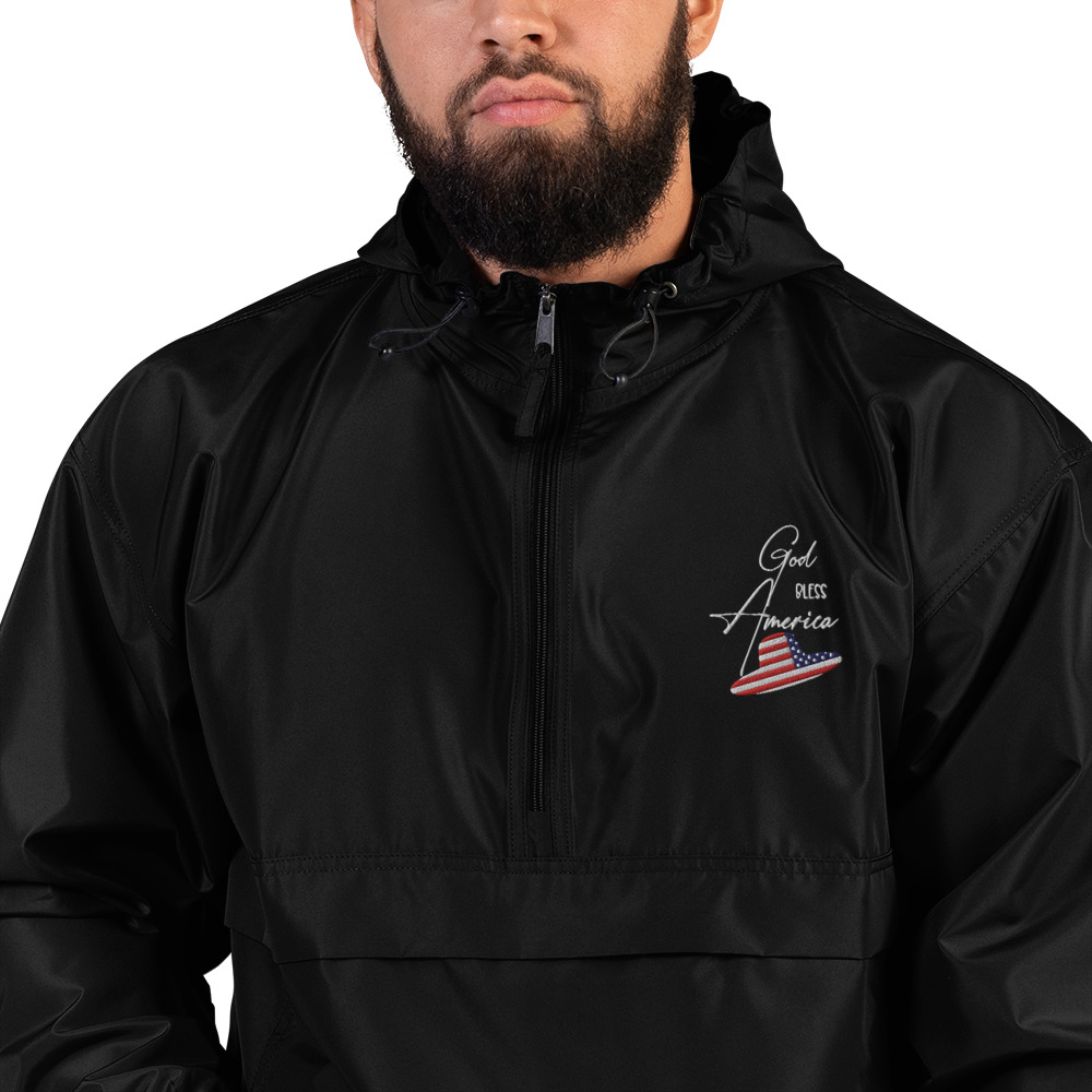 Embroidered Champion Packable Jacket - Image 24