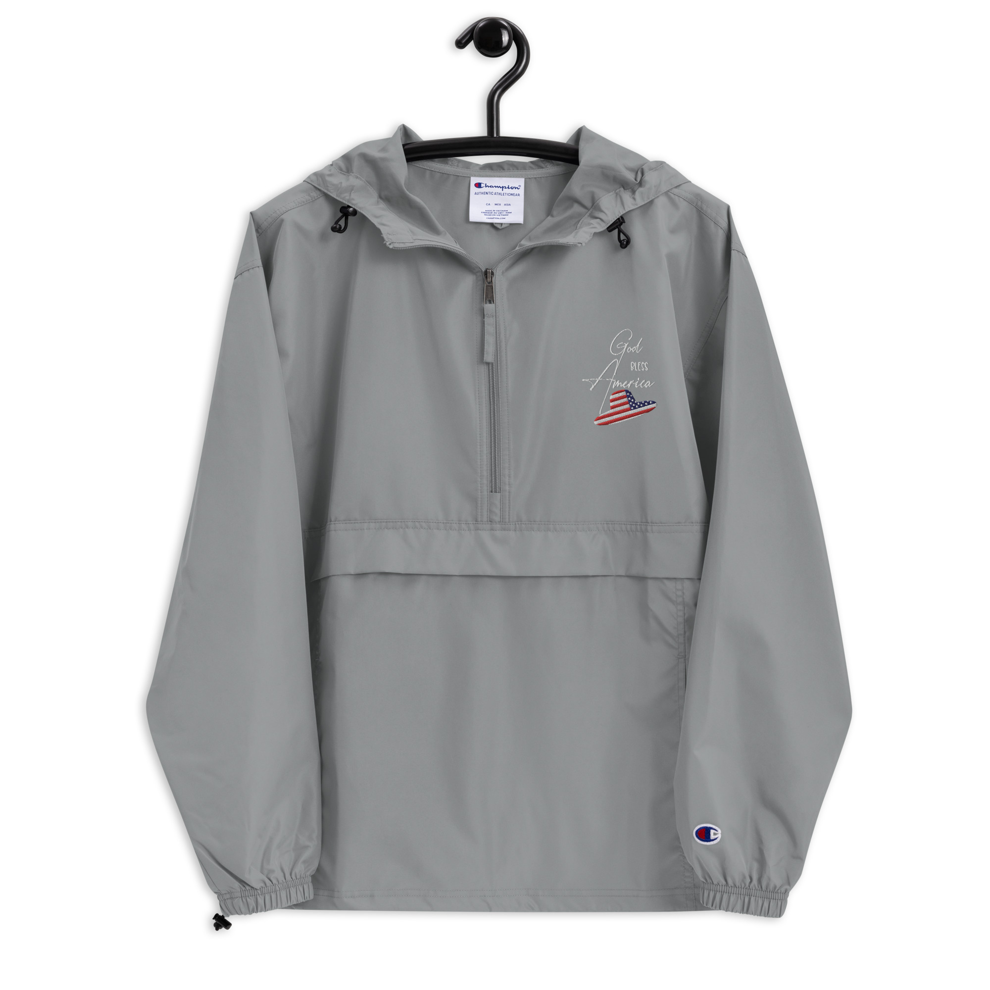 Embroidered Champion Packable Jacket - Image 20