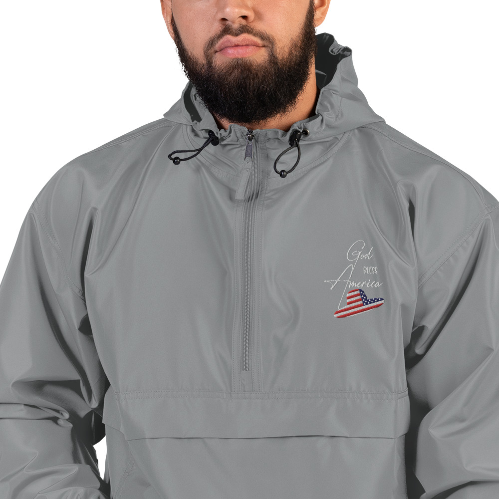 Embroidered Champion Packable Jacket - Image 31