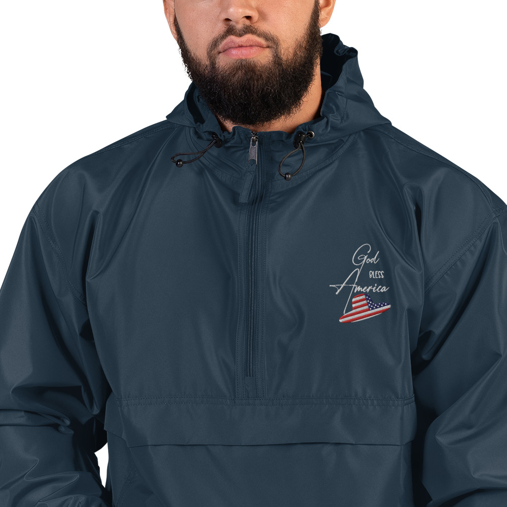 Embroidered Champion Packable Jacket - Image 25