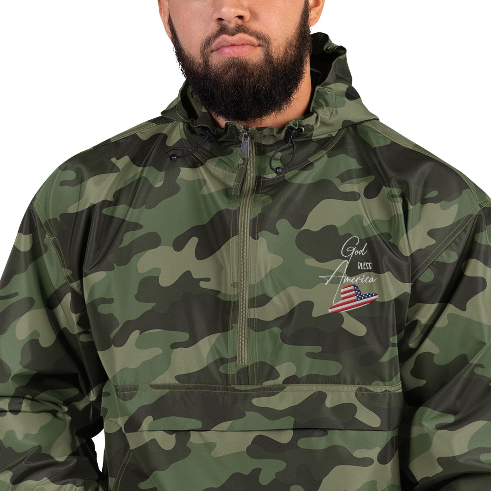 Embroidered Champion Packable Jacket - Image 29
