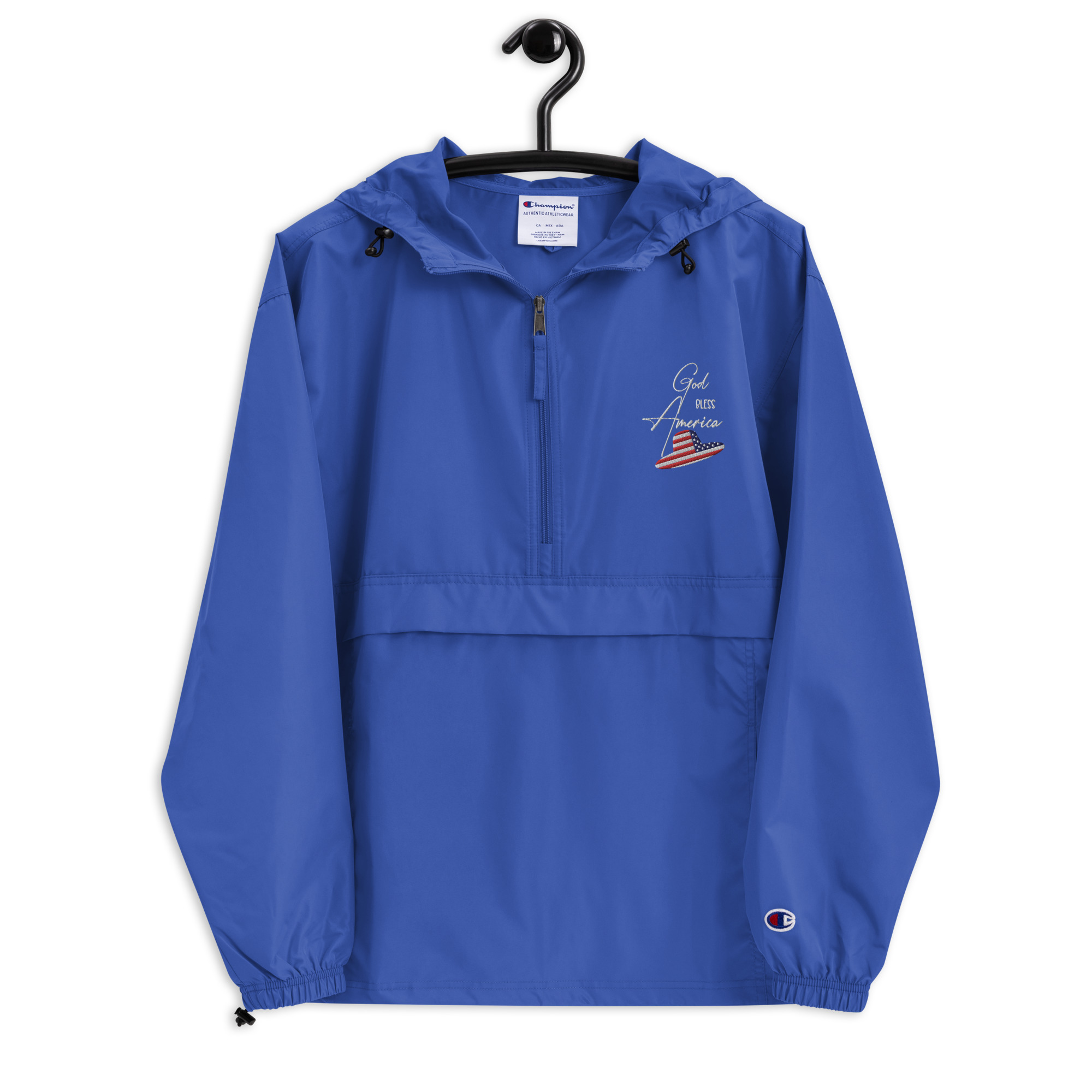 Embroidered Champion Packable Jacket - Image 12