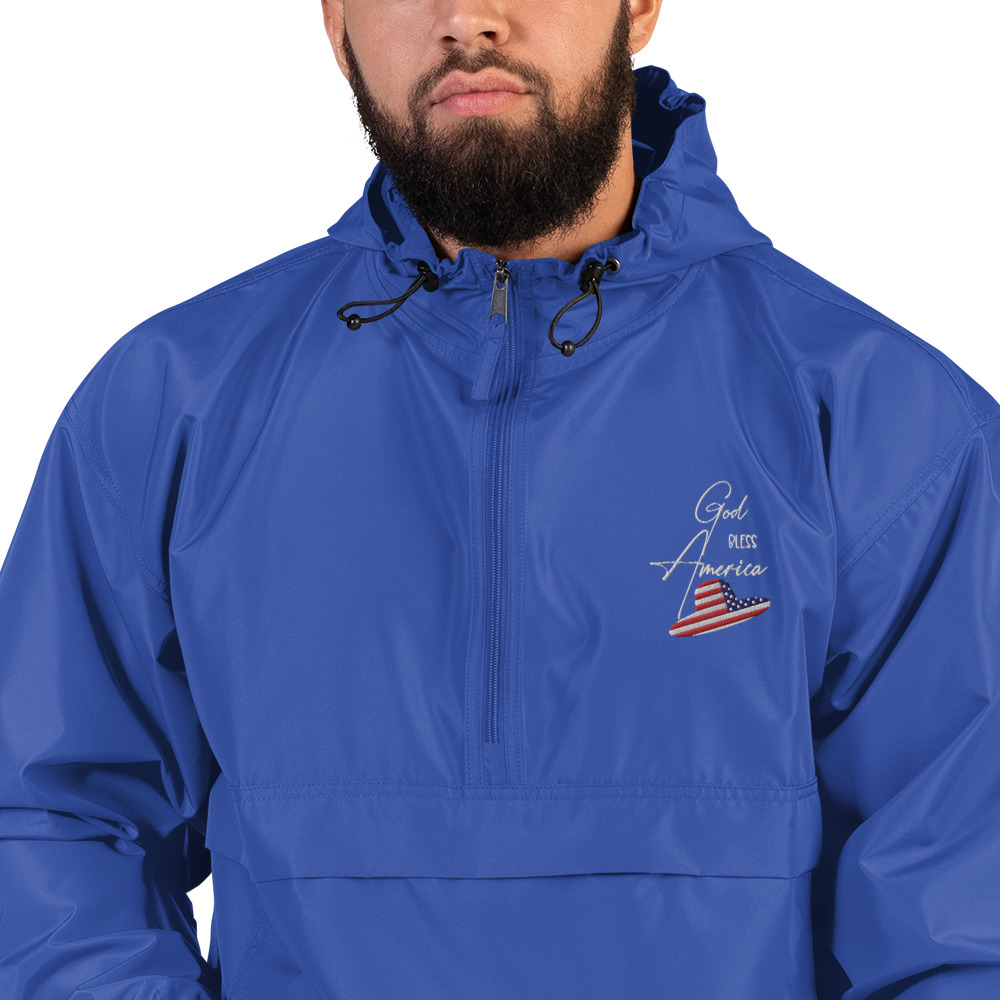 Embroidered Champion Packable Jacket - Image 27