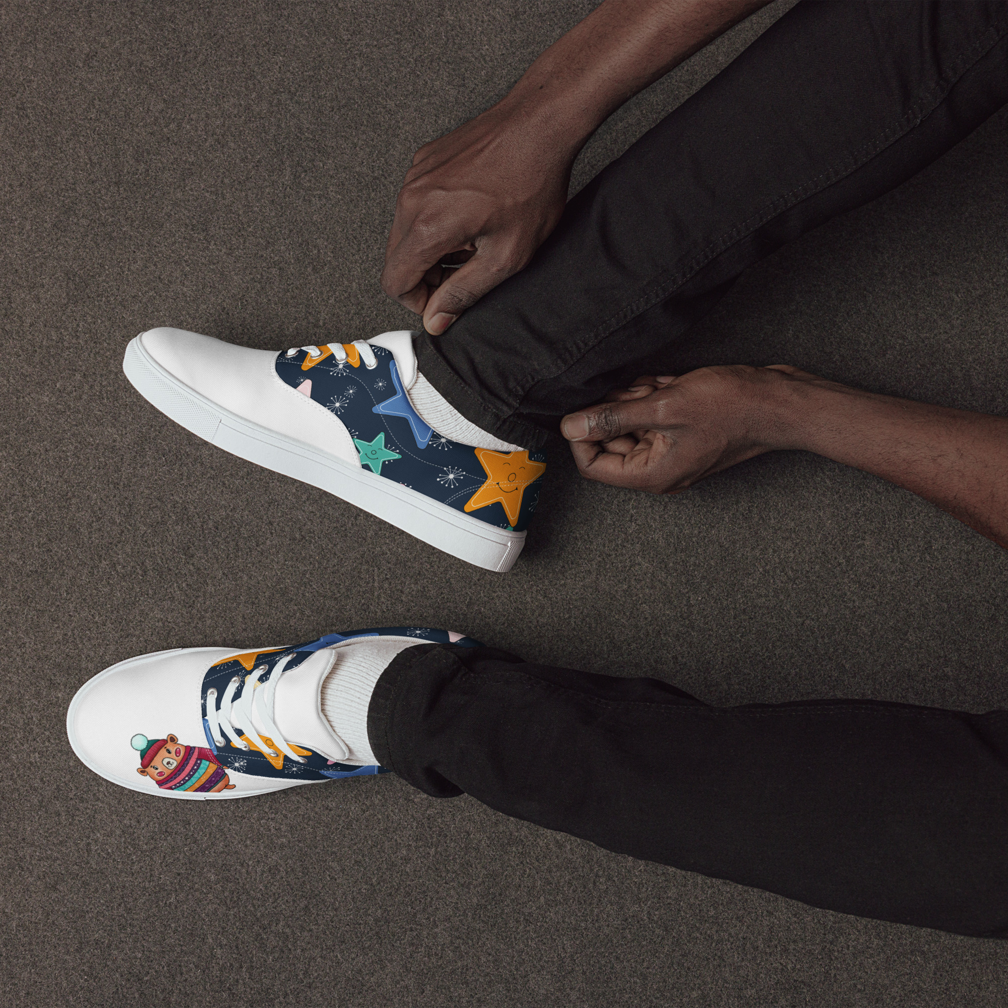 Men’s lace-up canvas shoes - Image 4