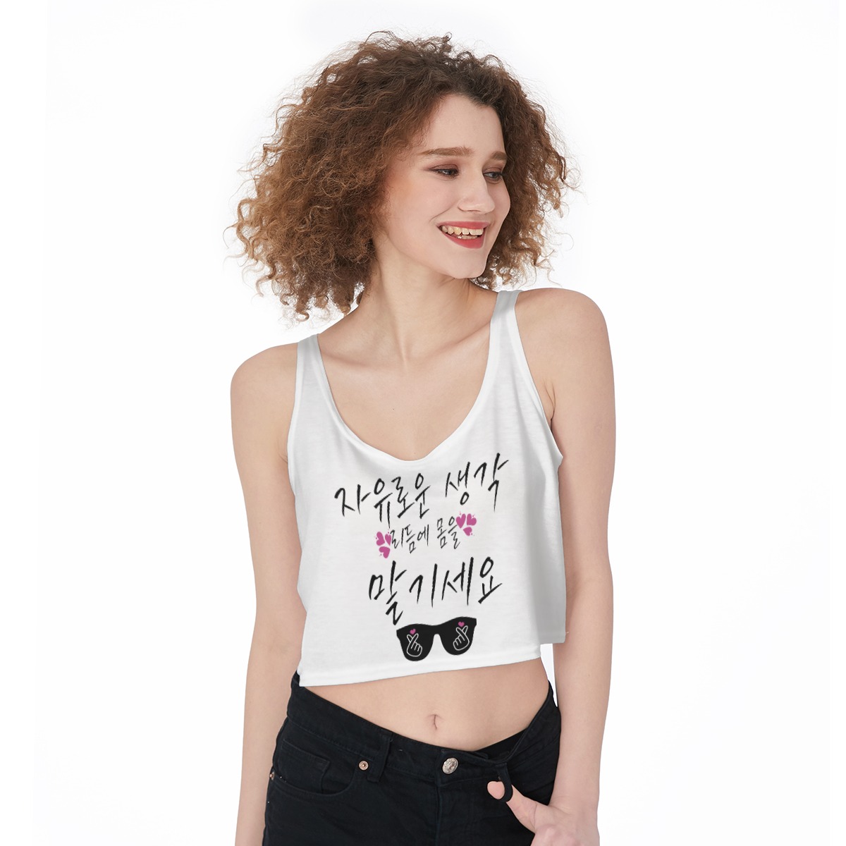 All-Over Print Crop-Tank Top