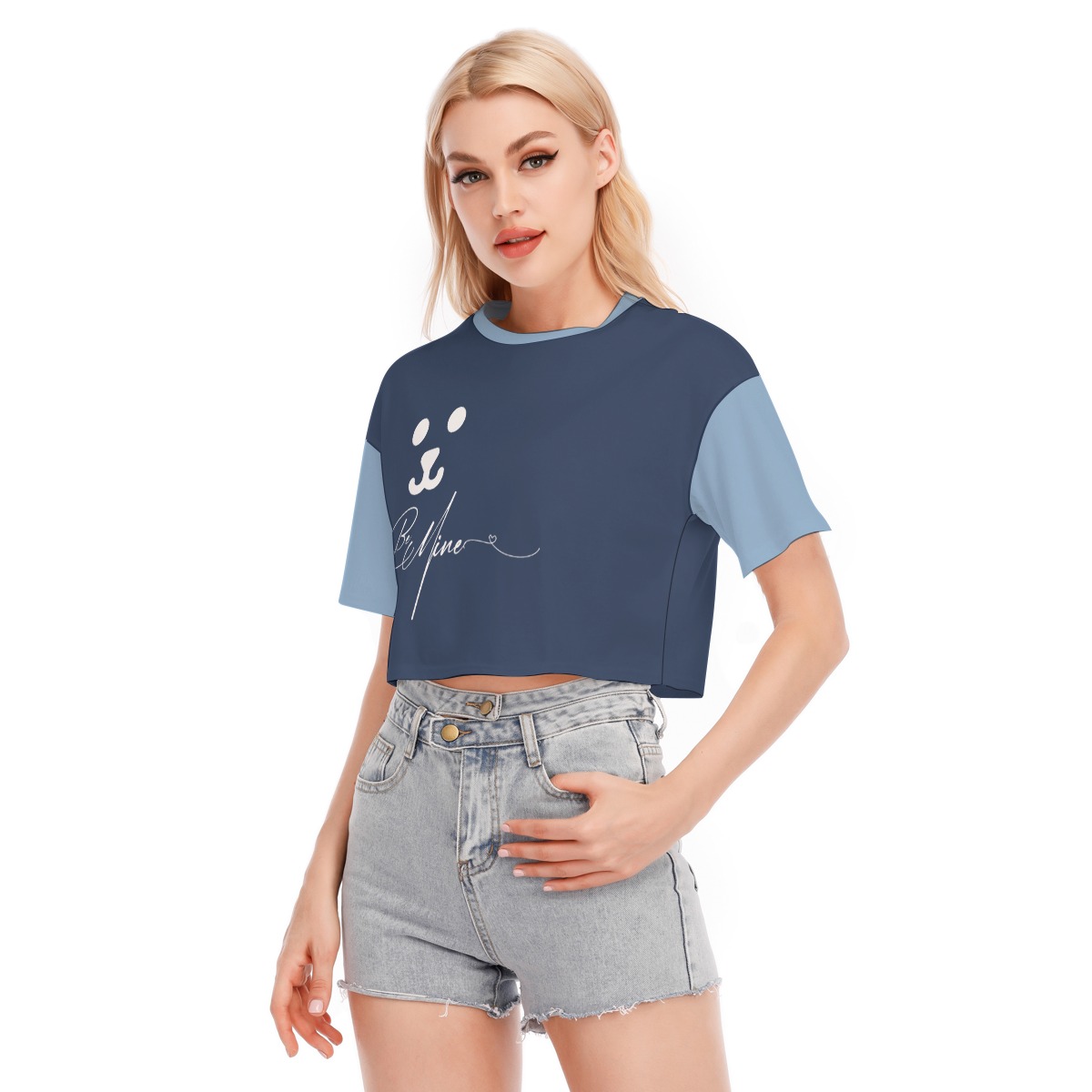 All-Over Print Women's Cropped T-shirt | 190GSM Cotton - Image 3