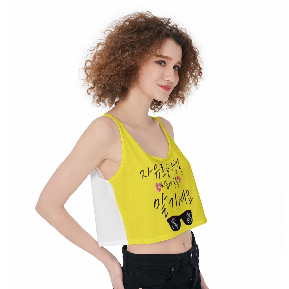 All-Over Print Crop-Tank Top - Image 3