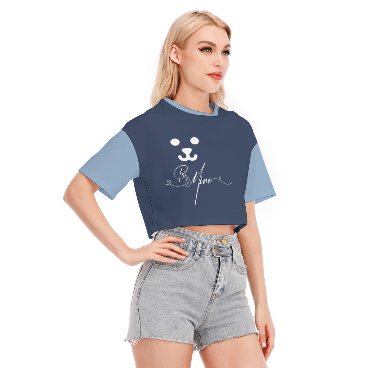 All-Over Print Women's Cropped T-shirt | 190GSM Cotton - Image 2