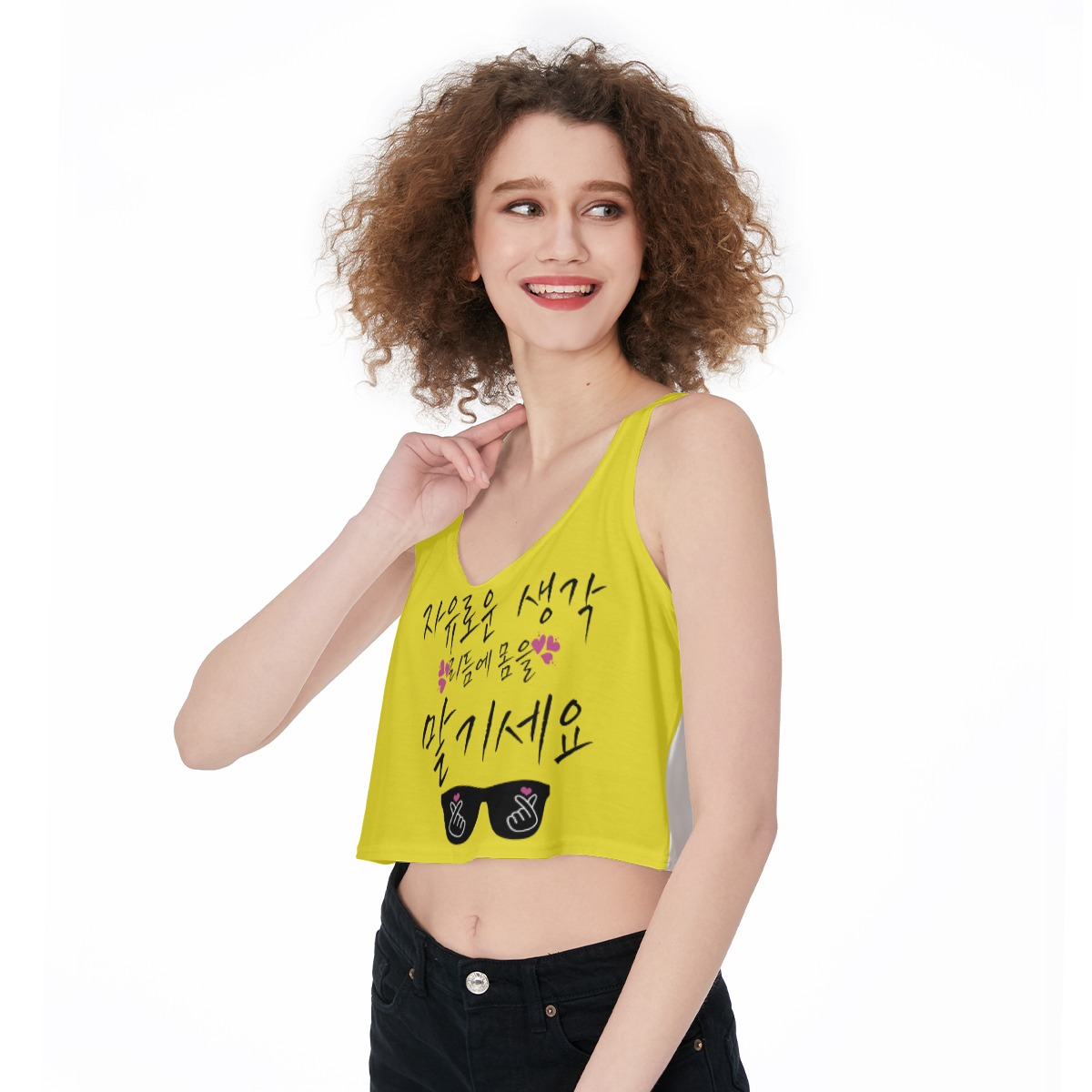 All-Over Print Crop-Tank Top - Image 2