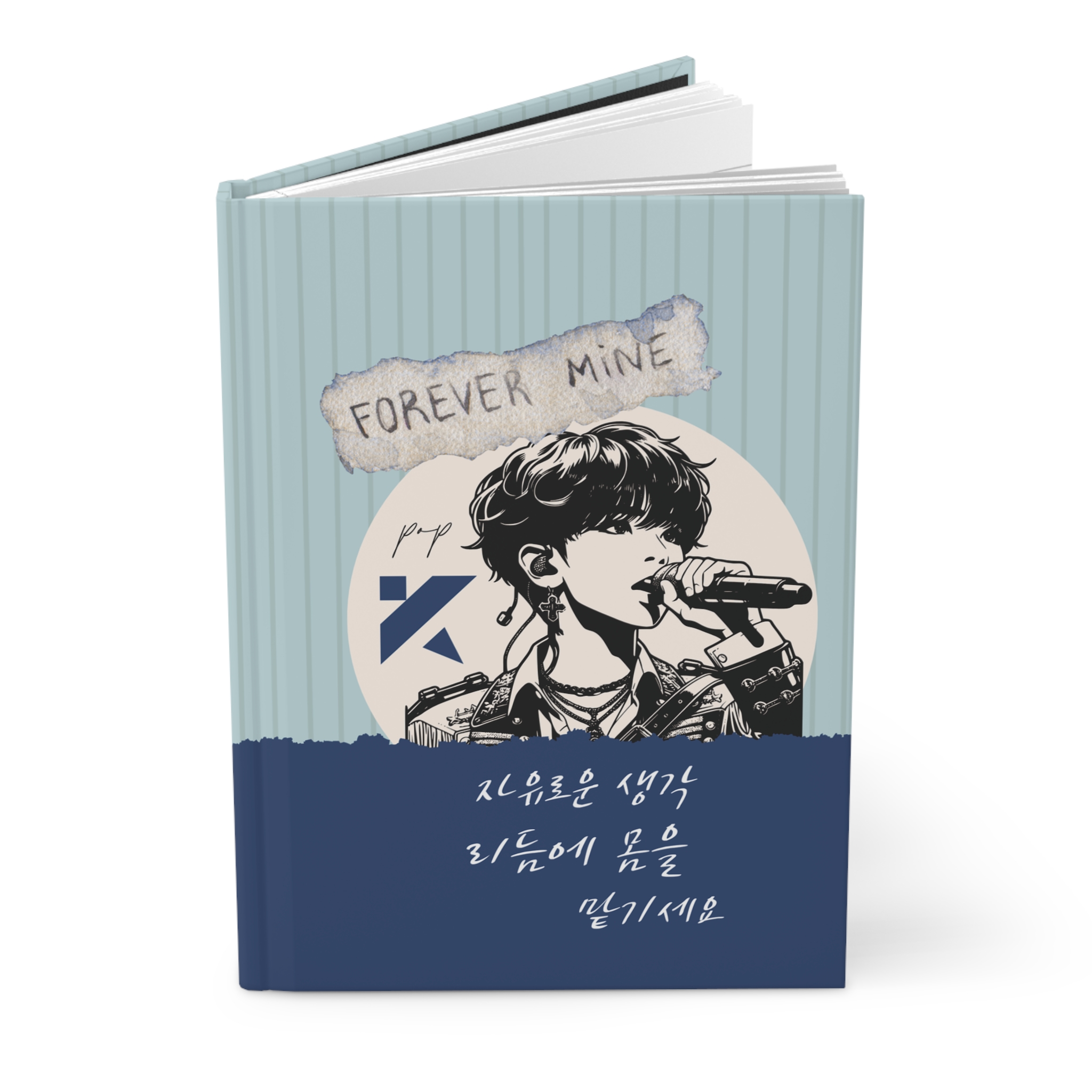 K-Pop Inspired Hardcover Journal for Fans