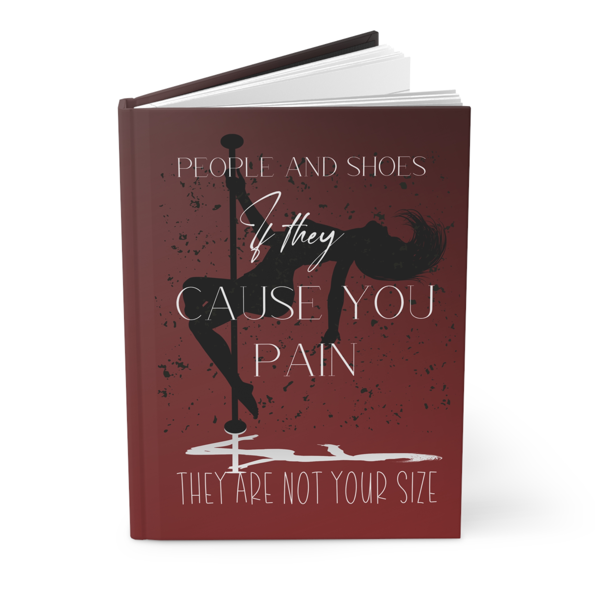 Red Fashion Quote Journal, Stylish Designer Notebook - Image 4